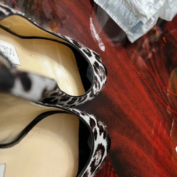 Jimmy Choo Leopard Print Nova Platforms Slingbacks size 39 - Picture 9 of 10